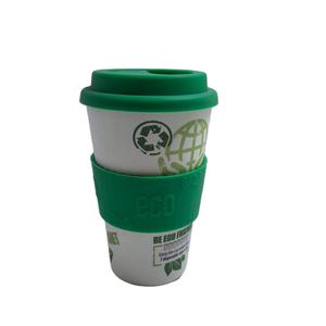 Eco Friendly riutilizzabile viaggio tazza di caffè 12oz RPET portare via tazze di bambù per andare tazze per il succo di caffè - Product Image 1