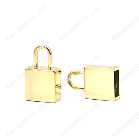 Recycled Zinc Alloy  Hardware Decorative Lock for Bags Shoulder Bag Closure with Two Keys