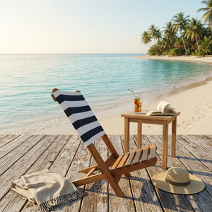 Silla de Playa Portátil de Madera de Pino Sólido, Diseño Moderno y Lujoso, Resistente al Agua, Ligera, para Uso en Exteriores, Parques y Villas - Product Image 3