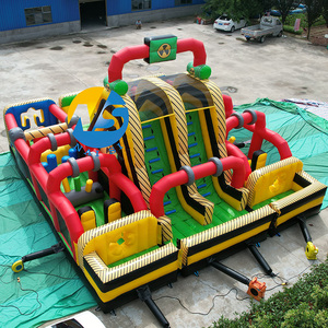 Fabbrica commerciale PVC parco giochi all'aperto carnevale 5 in 1 sfida interattiva giochi sportivi corsa ad ostacoli gonfiabile per la vendita - Product Image 6