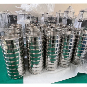 Tamis de laboratoire en acier inoxydable 304, maille 5-500, surface lisse, durée de vie prolongée, pour échantillonnage de sol, avec cadre en tissu métallique à armure simple - Product Image 5