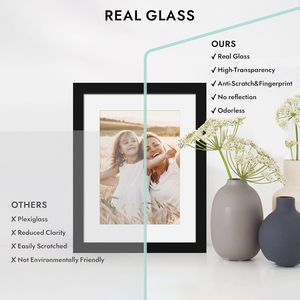 Custom Picture Photo <b>Frame</b> Display Home Decorative 11x14 MDF <b>Black</b> Wood Photo <b>Frame</b> for Wall Mounting or Tabletop - Product Image 3