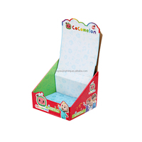 Boîtes de présentation en papier kraft ondulé avec logo personnalisé comptoir POS pour magasin de détail avec gaufrage et stratification mate