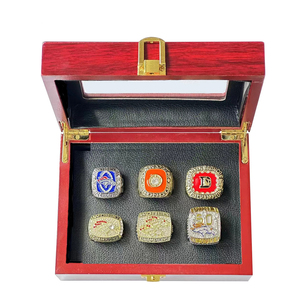 Anillo de Campeonato de los Denver Broncos de la <span class=keywords><strong>NFL</strong></span> al por Mayor, Anillo Deportivo de Fútbol Americano con Piedras Preciosas para Hombre, Joyería de Aleación Económica - Product Image 2