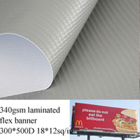 Rouleau de 3.20 m Bannière flexible en toile avant légère de 440 grammes