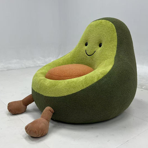 Sillón Individual de Tela con Diseño de Fruta para Decoración de Sala de Estar, Estilo Aguacate - Product Image 3