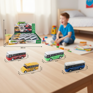 Modellino in Scala 1/60 di Autobus Urbano in Lega 55028-2 per Bambini dai 7 ai 12 Anni Unisex Prodotto Finito con Confezione Originale - Product Image 3