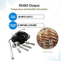 HT605 Sensor Logam Sintered dengan Housing MODBUS RS485, Sensor Suhu dan Kelembapan, Transmitter