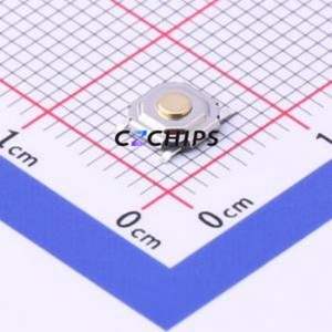 GT-TC084B-H015-L5 Tactile Switch SMD-4P,5.2x5.2mm Switch Single Pole Single Throw Round Button 2.5N Vertical Mount - Product Image 1