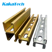 Profilé Unistrut en U double canal à fentes, galvanisé or, 41x21 41x41, du fabricant