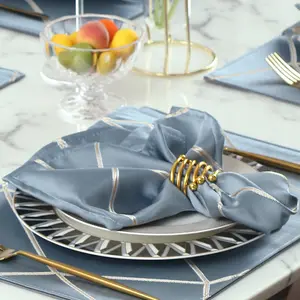 Napperon jacquard en lin blanc naturel, décoration pour mariage, dîner <span class=keywords><strong>de</strong></span> noël, 1 pièce, combinaison - Product Image 1