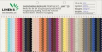 Tissu en lin 100% biologique 138cm 160gsm OEKO-TEX respirant, lavé à la pierre, lin naturel pour vêtements, ameublement, pantalons, jupes