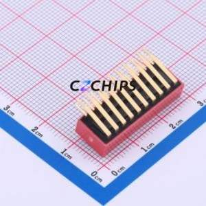 DSDA10LHGETR DIP Switch Switch Single Pole Single Throw 10 PC Pin 2.54mm - Product Image 2