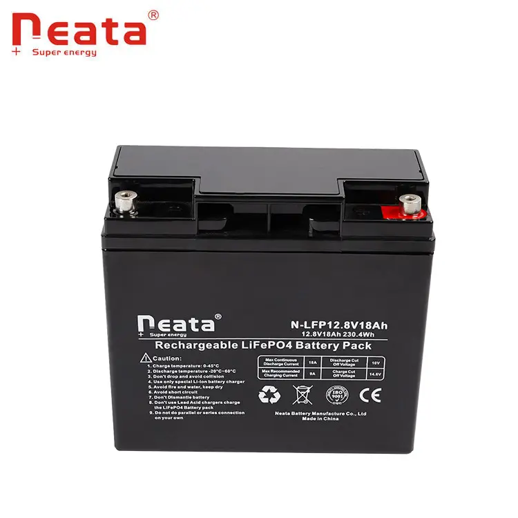 Neata ליתיום 12 V 18AH Lifepo4 סוללות 12 וולט 18 Amp שעות סוללה מושלם SLA 20hr Reapaclemt סוללה