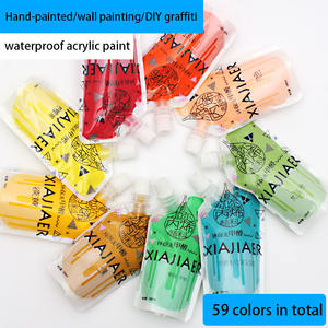 <span class=keywords><strong>Peinture</strong></span> acrylique fluide pour coulage, <span class=keywords><strong>kit</strong></span> <span class=keywords><strong>de</strong></span> 100 ml, 49 couleurs, pour DIY sur papier, verre et toile - Product Image 2