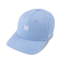 Casquette de baseball structurée à 5 panneaux en sergé de coton avec logo en caoutchouc personnalisé avec broderie plate et boucle en métal en relief à l'arrière