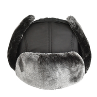Sombrero de cazador de fábrica para hombre, sombreros de bombardero de piel sintética cálidos con orejeras de invierno personalizados, sombrero de caza Ushanka al por mayor