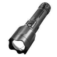 Lampe torche laser blanche transfrontalière haute puissance, éclairage extérieur puissant, affichage numérique, multifonction, TYPE-C