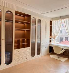 ตู้เสื้อผ้าไม้ตู้เสื้อผ้าแบบตั้งติดผนัง - Product Image 1