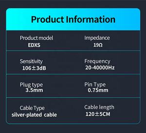 Écouteurs intra-auriculaires <span class=keywords><strong>KZ</strong></span> EDXS 1 Dynamic <span class=keywords><strong>Bass</strong></span>, moniteur sportif à réduction de bruit, casque HIFI, écouteurs, oreillettes - Product Image 6