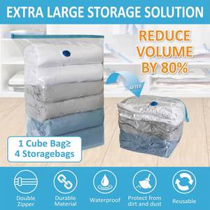 Factory Sell Space Save Foldable Vacuum <b>Bags</b> for Travel PE+PA Storage <b>Bag</b> Large Capacity Pillow Vacuum Seal <b>Bags</b> - Product Image 4
