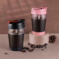 Tasses sur mesure 360ml 12oz verre eau tasse à café à aller Premium voyage thé boisson Camping tasse avec paille
