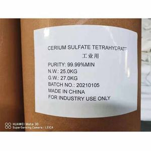 Entrega rápida Mejor precio CAS 10294-42-5 3N 4N 5N 99.9% 99.99% 99.999% Cerous Ceric CERIUM IV SULFATO TETRAHIDRATO - Product Image 2