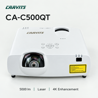 Projecteur laser CAAVITS UST 4K 0.44 5000 lumens, projecteur vidéo laser 4K 3LCD à ultra courte focale pour projecteurs d'affichage numérique