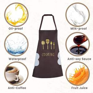 Hand-wiping <b>Kitchen</b> Household Cooking <b>Apron</b> Men <b>Women</b> Oil-proof Waterproof Adult Waist Fashion Coffee Overalls Hand <b>Apron</b> - Product Image 5