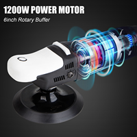 Polisseuse de voiture rotative à double action 1200W, 6 pouces (150mm), vitesse variable, pour le detailing automobile, le cirage et le polissage des sols, 110-240V 1