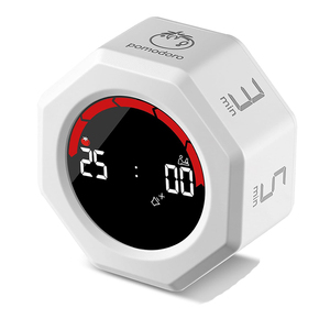 Reloj con temporizador recargable, temporizador <span class=keywords><strong>Pomodoro</strong></span>, gestión del tiempo, temporizador de estudio para autodisciplina infantil, temporizador para cocina y fitness - Product Image 1