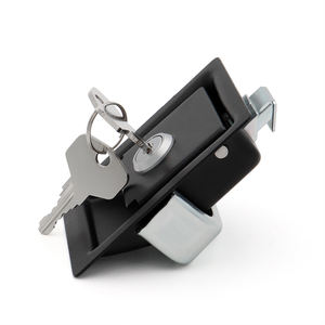 Black Paddle Handle <strong>Electric</strong> Cabinet or Truck Toolbox <strong>Door</strong> <strong>Panel</strong> Push Lock - Product Image 3