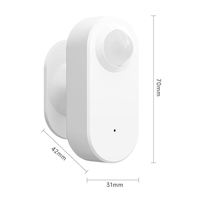 Détecteur de mouvement intelligent WiFi Zigbee PIR, grand angle 105°, portée 5m, autonomie de 3 mois, alertes via application Android, compatible Tuya/Home Flip