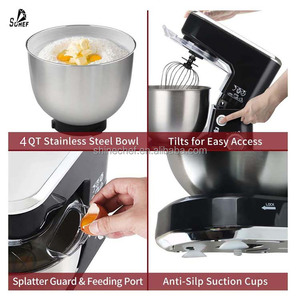 1000W 5L Hochwertiger Küchenmaschine mit Rührschüssel für Backwaren, Teigmischer und Kuchenmaschine - Product Image 3