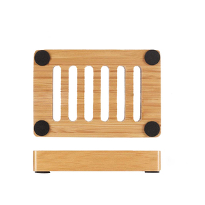Factory Wholesale Customized Eco-Friendly Soap <b>Dish</b> Rack Single Tier Non-Slip Pad Functional <b>Standing</b> Type Storage Holder - Product Image 2