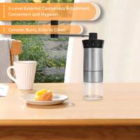 Ensemble de cafetière portable pour le camping, avec bouilloire à filtre à dégoulinement et moulin manuel, cadeau premium, pour les voyages en plein air