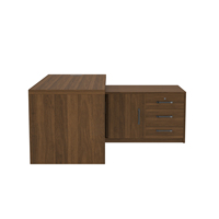 Bureau scandinave de luxe en bois massif moderne en forme de L bureau directeur général bureau patron Table de bureau luxueuse