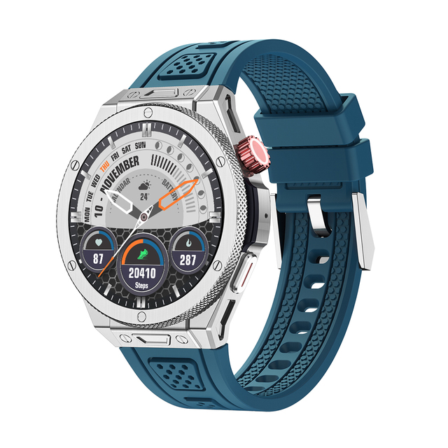 LQ06 AI Smart Outdoor Sports Watch AI Voice Assistant Magnetic BT Call 5ATM Waterproof AMOLED Display GPS Fitness Tracker