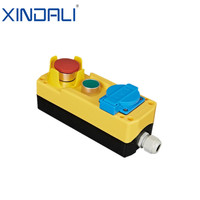 Boîtier de boutons en plastique PC pour inspection et maintenance d'ascenseurs XDL821-JB571P à 5 trous, 10A 220V