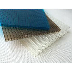 Hoja hueca <span class=keywords><strong>de</strong></span> panal <span class=keywords><strong>de</strong></span> <span class=keywords><strong>policarbonato</strong></span> transparente 8MM-20MM Panel <span class=keywords><strong>de</strong></span> techo celular Sun Sheets para aplicación al aire libre - Product Image 1