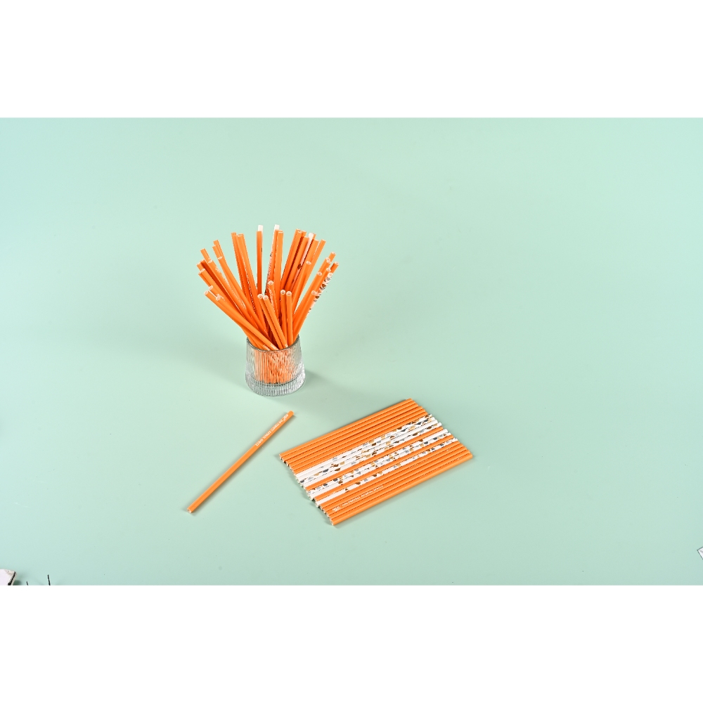 Biodegradable Disposable Individually Paper Wrapped Drinking Straw Eco Friendly Bubble Tea Party Customizable Paper Straws
