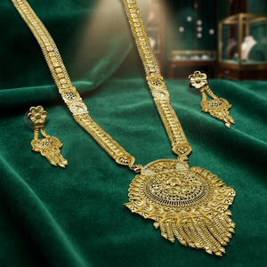 Conjunto de Joyería Larga Chapada en Oro de 14K, 18K, 24K al por Mayor, Collares de Moda con Diseño Floral de Latón Relleno de Oro - Product Image 2
