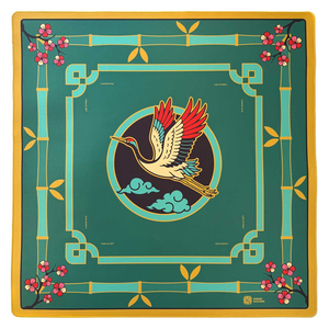 Tapis de Mahjong américain Lotus couleur personnalisée pour tuiles de Mahjong, en caoutchouc naturel, antidérapant, résistant à l'eau, lavable, 80cm*80cm, classique - Product Image 3