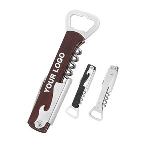 Yy7411 Custom Logo Bottle Wood and Plastic Multi-Functional Wine Opener Creative Seahorse <b>Knife</b> With Gift Box - Product Image 1