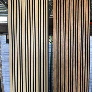 Pannelli Acustici in Feltro PET con Design Personalizzato a Strisce di <span class=keywords><strong>Legno</strong></span> Intrecciate Larghe e Strette per Decorazione Murale - Product Image 6