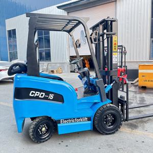 Carretilla elevadora eléctrica pequeña de dirección flexible con batería de larga duración Carretilla elevadora pequeña eléctrica se puede utilizar en almacenamiento en frío - Product Image 2