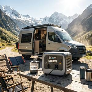 Station d'alimentation portable 700W C700, générateur solaire 600Wh avec fonction UPS et écran LCD pour les aventures en plein air - Product Image 5