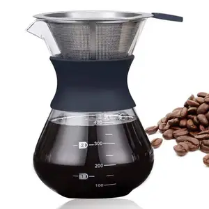 Zogifts Wholesale Heat Resistant Borosilicate Glass French Press Maker Coffee Brewer With Filtration And Durable Handle
