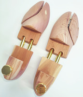 Embauchoirs en cèdre rouge à double tube, durables, réglables, écologiques, pour hommes, prolongent la durée de vie des chaussures