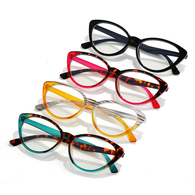 Cat Clear Lens Eyeglasses Anti Blue Ray Glasses Spring Female Computer Eyeglasses for Ladies Spectacle Optical Frame